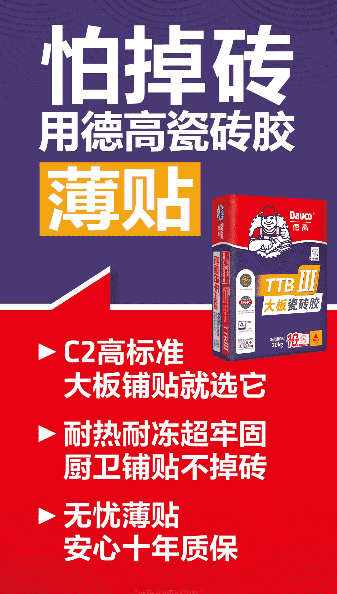 还搞不懂瓷砖胶的C1级？C2级？